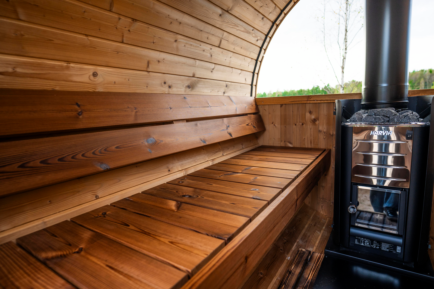 Tynnyrisauna Uno Panoraama 2800x2000x2100mm 750kg