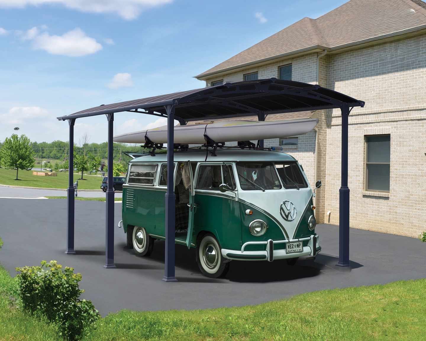 Autokatos Canopia Arcadia 3,6x5m harmaa