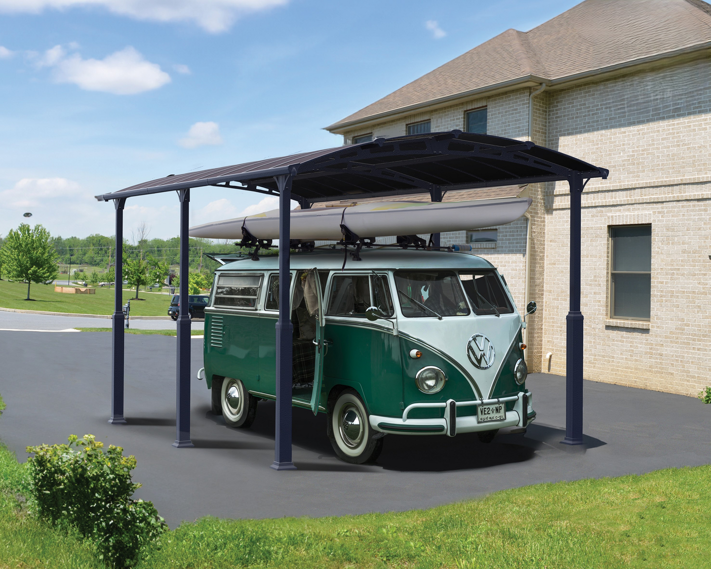 Autokatos Canopia Arcadia 3,6x6,5m harmaa