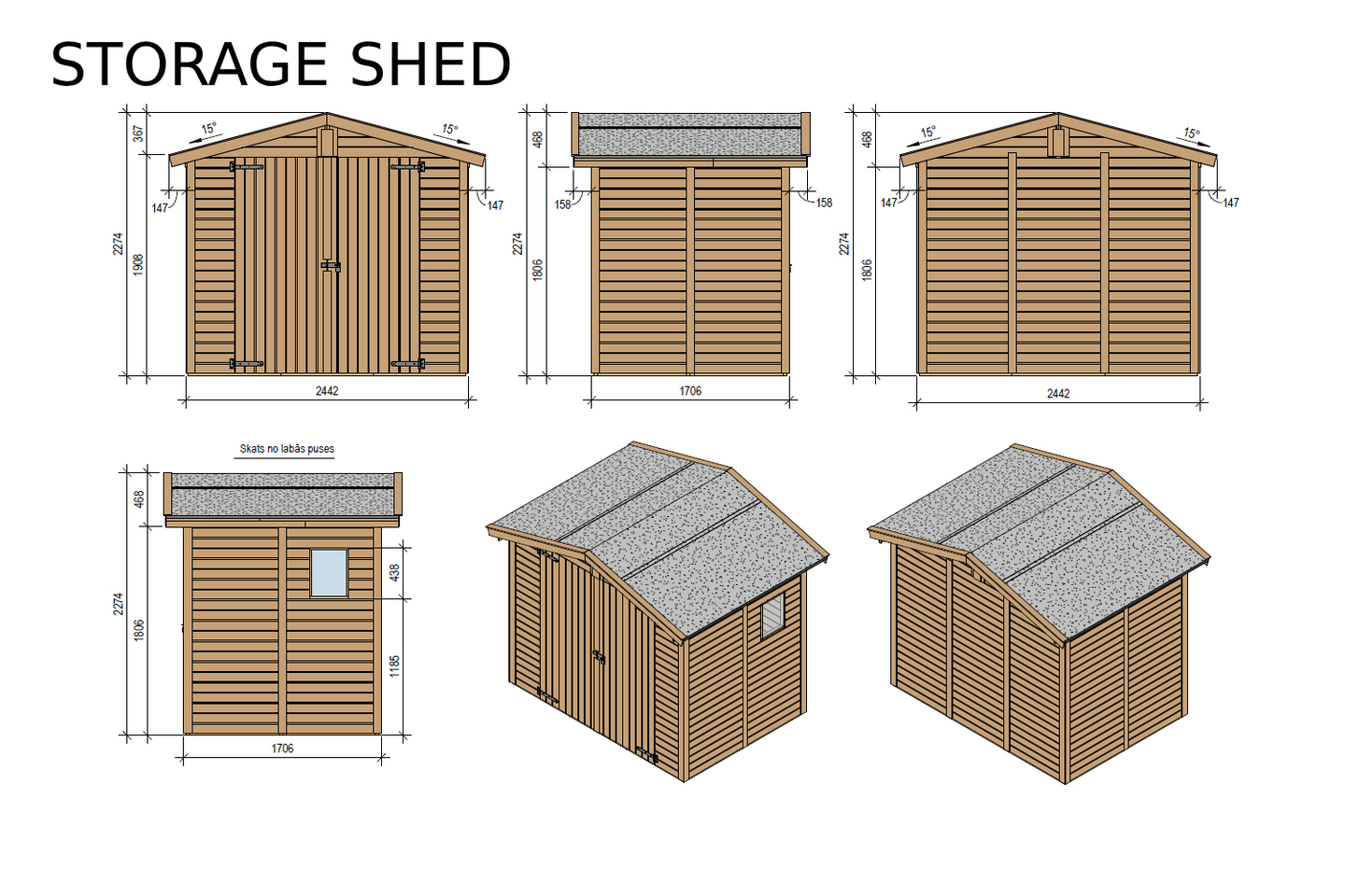 Varastovaja 244x170, ruskea
