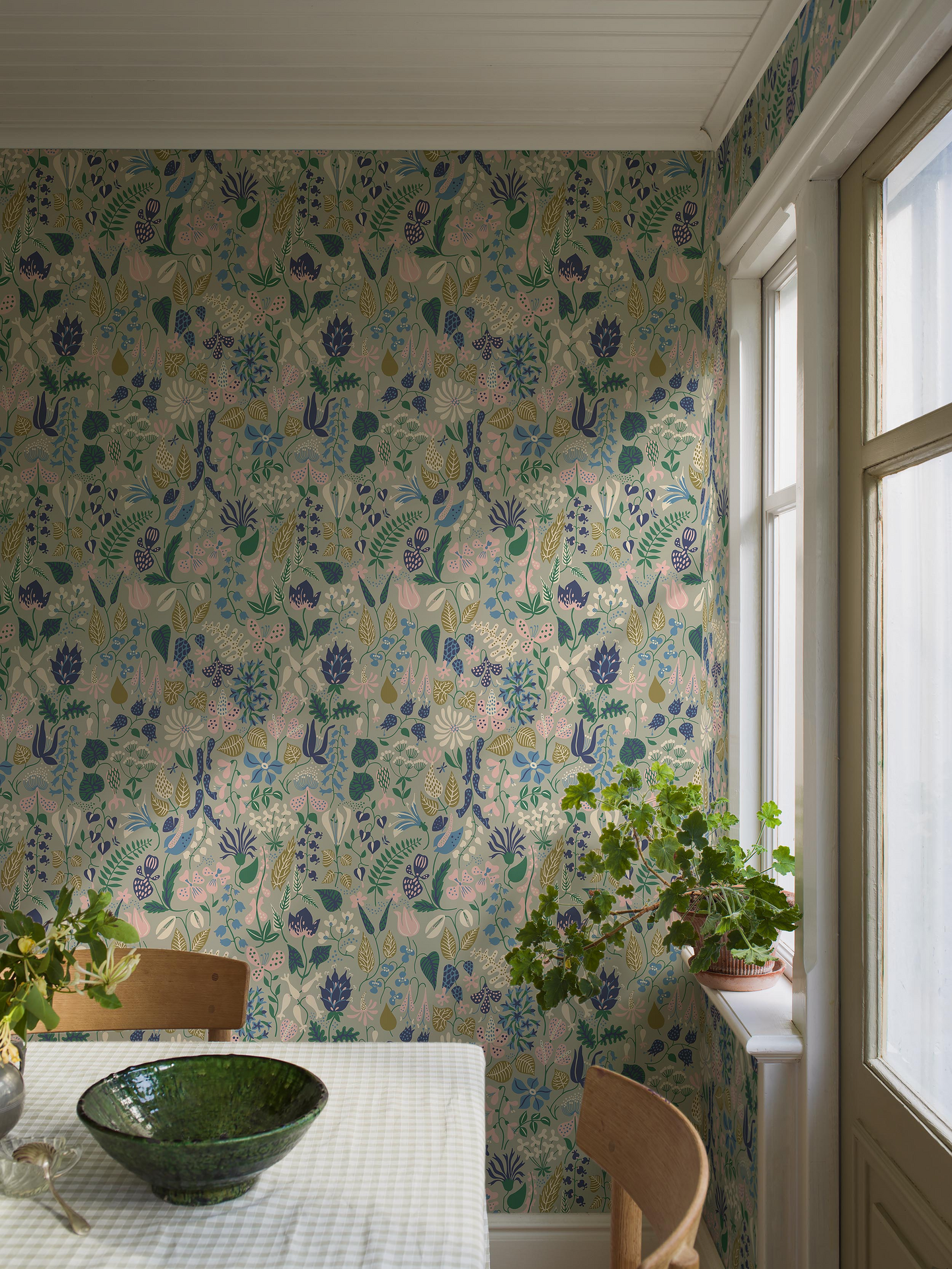 Kuitutapetti Scandinavian Designers 1370 Stig Lindberg Herbarium 10,05m