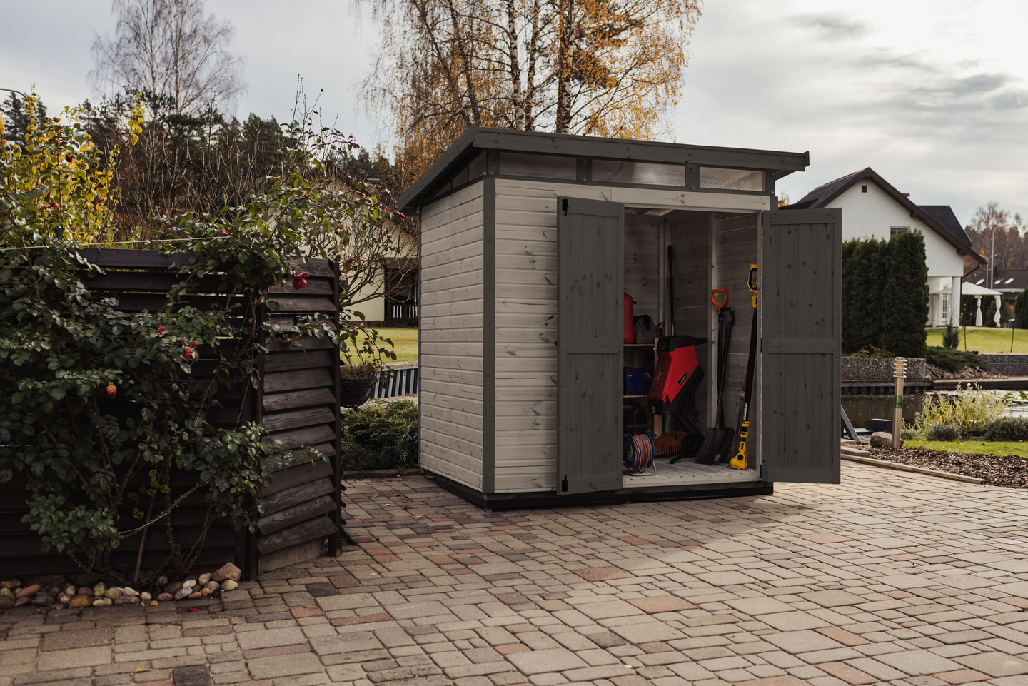 Puinen vaja Strongbox L -167x203, harmaa