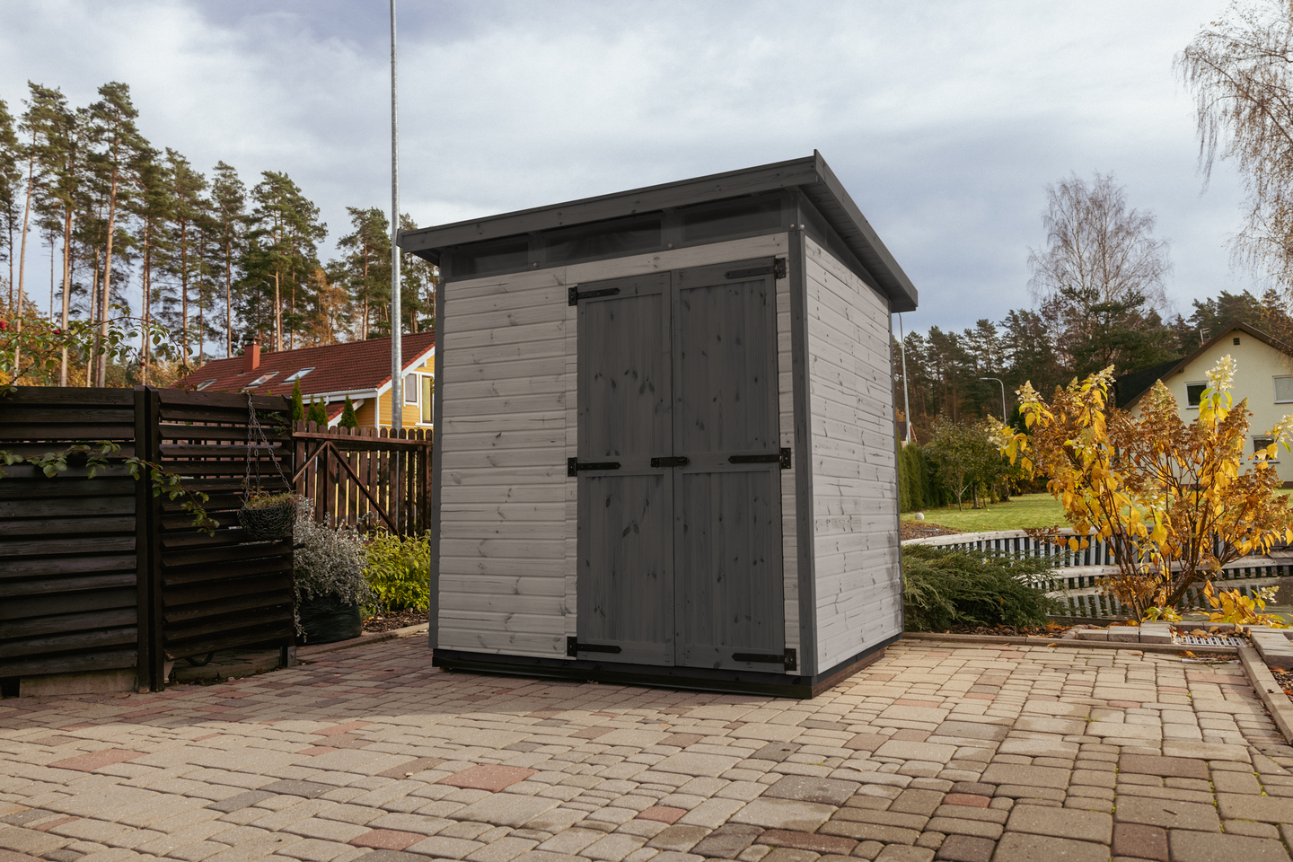 Puinen vaja Strongbox L -167x203, harmaa