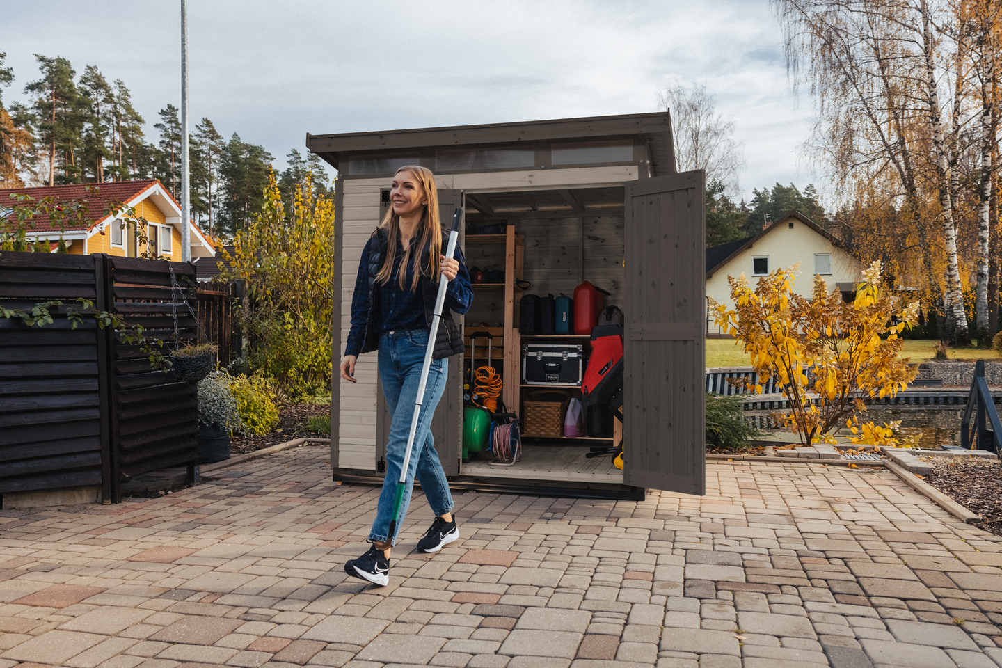 Puinen vaja Strongbox L -167x203, harmaa