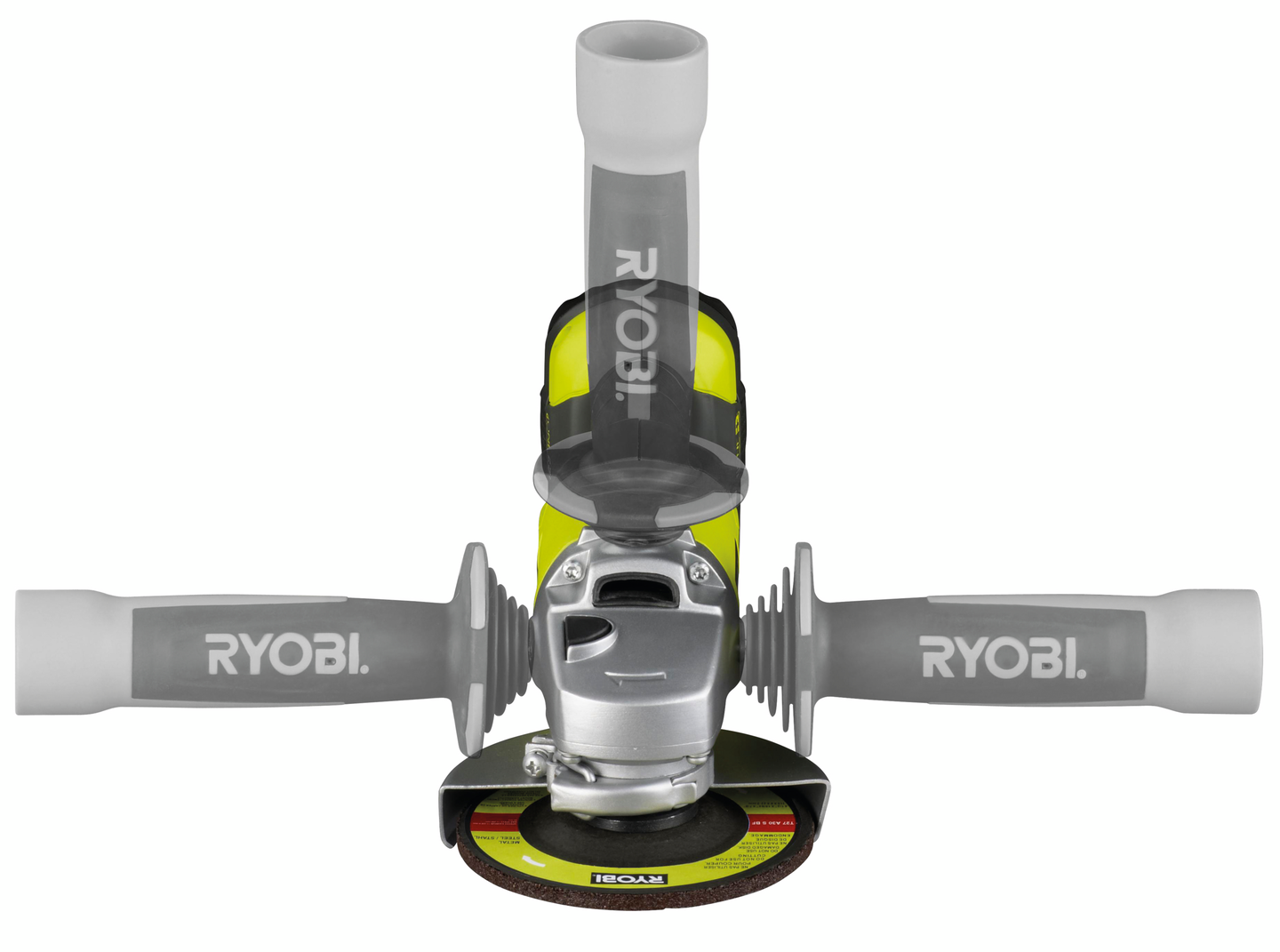 Akkukulmahiomakone Ryobi RA18AG-0 18V ONE+ runko