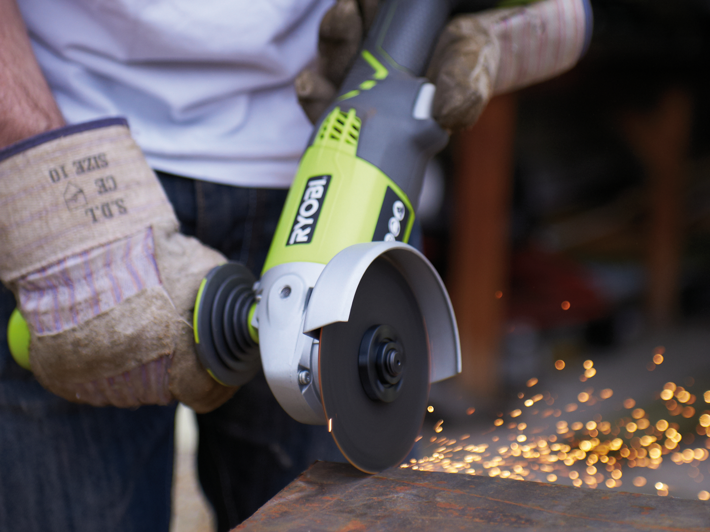 Akkukulmahiomakone Ryobi RA18AG-0 18V ONE+ runko