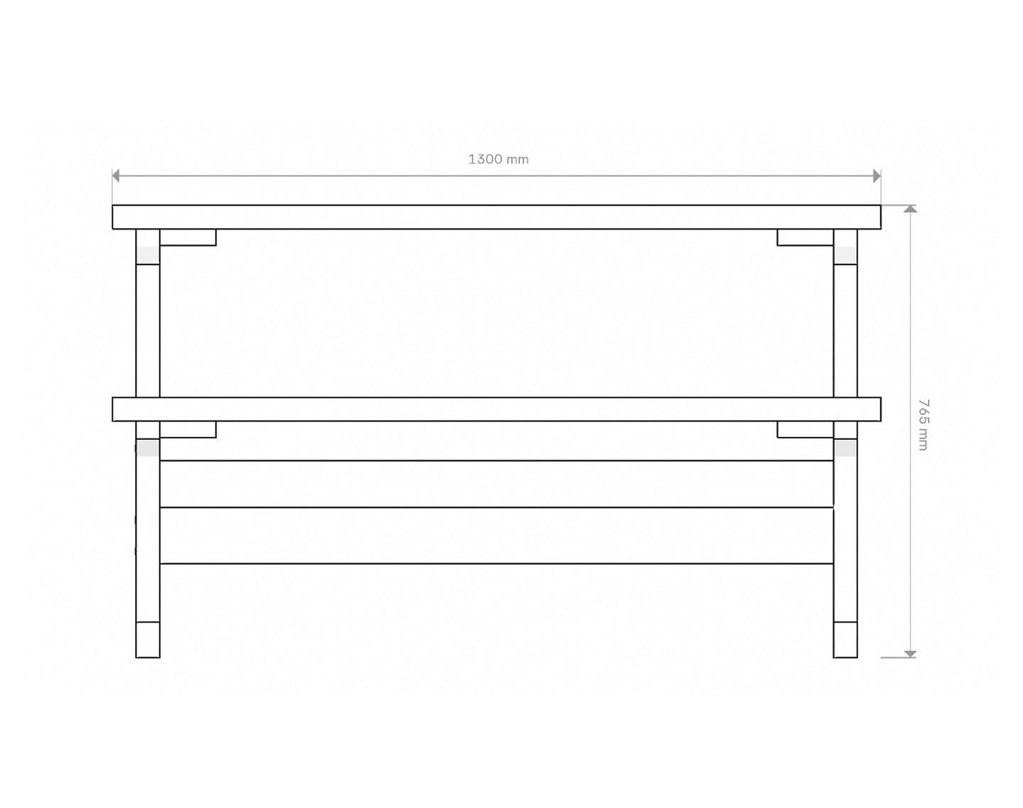 Kalusteryhmä Vankka 1300 130x150x75cm vaalean harmaa