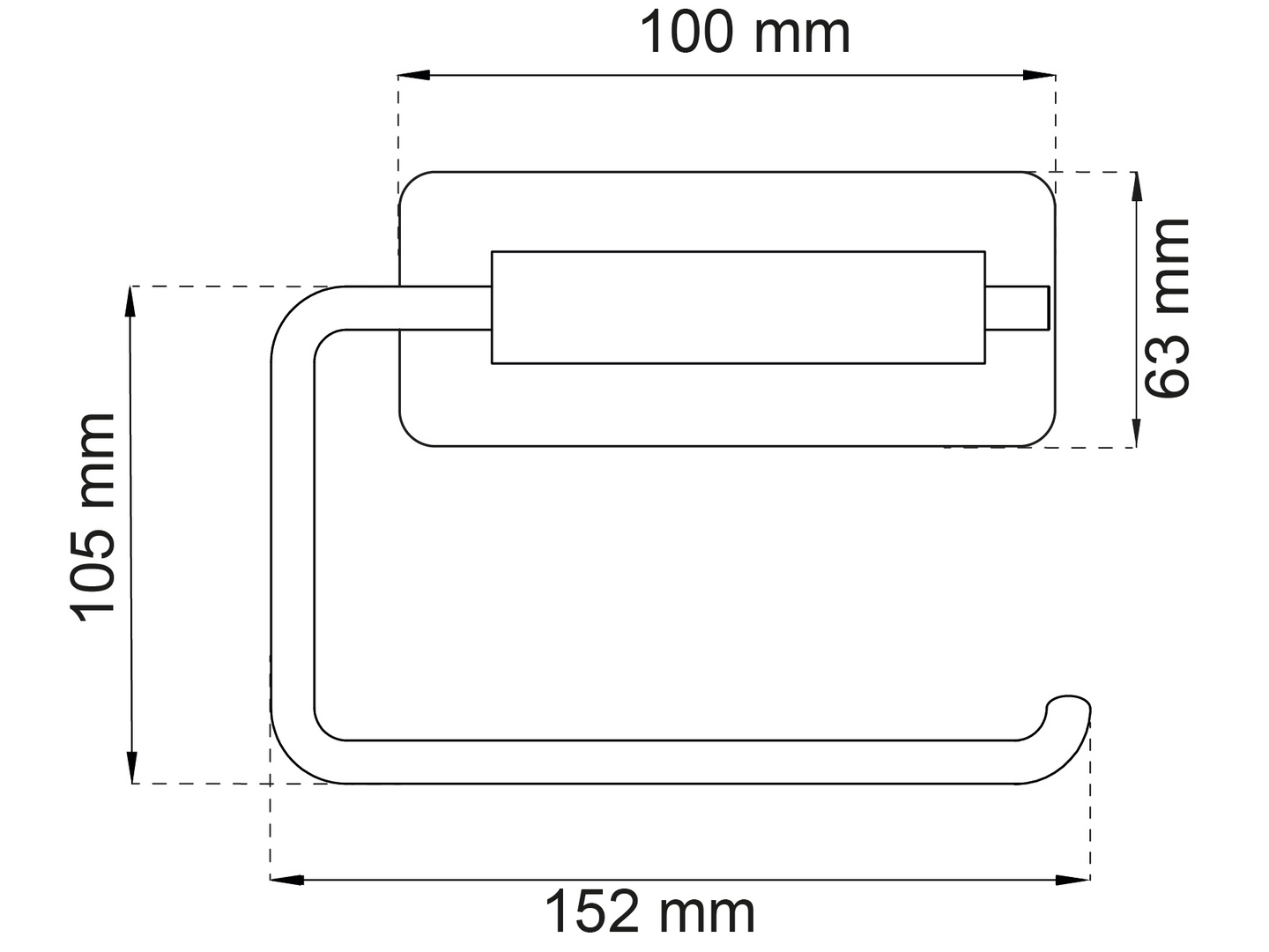 Habo Sani WC-paperiteline 5010 valkoinen