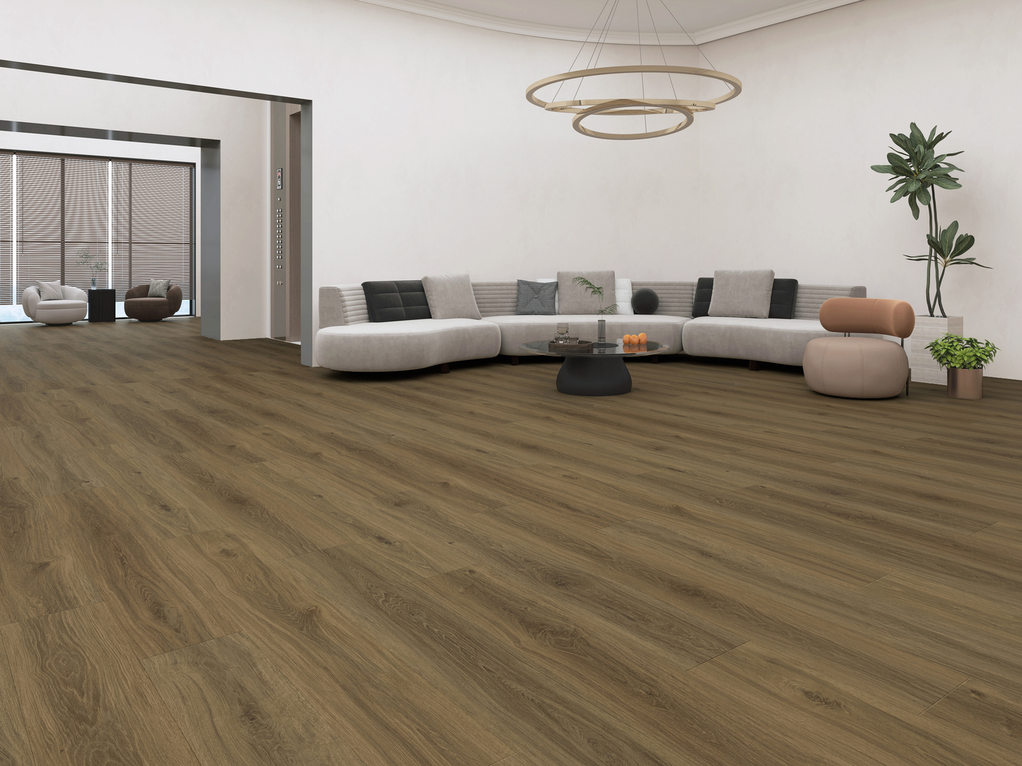 Vinyylilankku liimattava Excellence GD55 Pecan KL33 1524x228,6x2,5mm