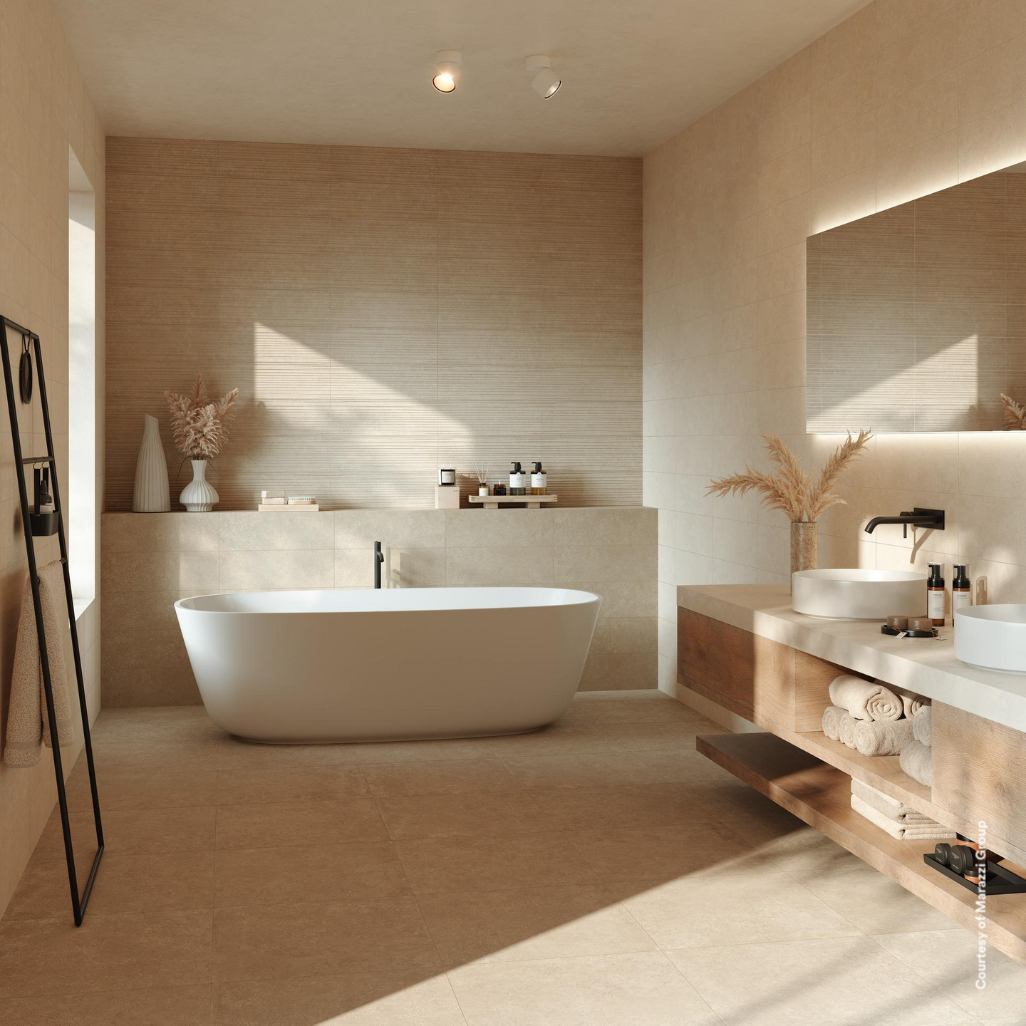 Seinälaatta Room 20x60 Taupe matta 1,2m²