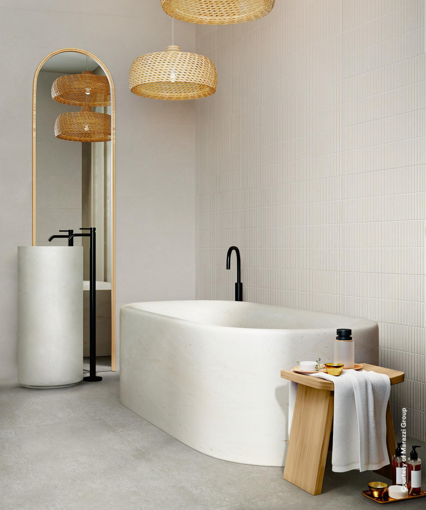 Seinälaatta Room 20x60 Grigio matta 1,2m²