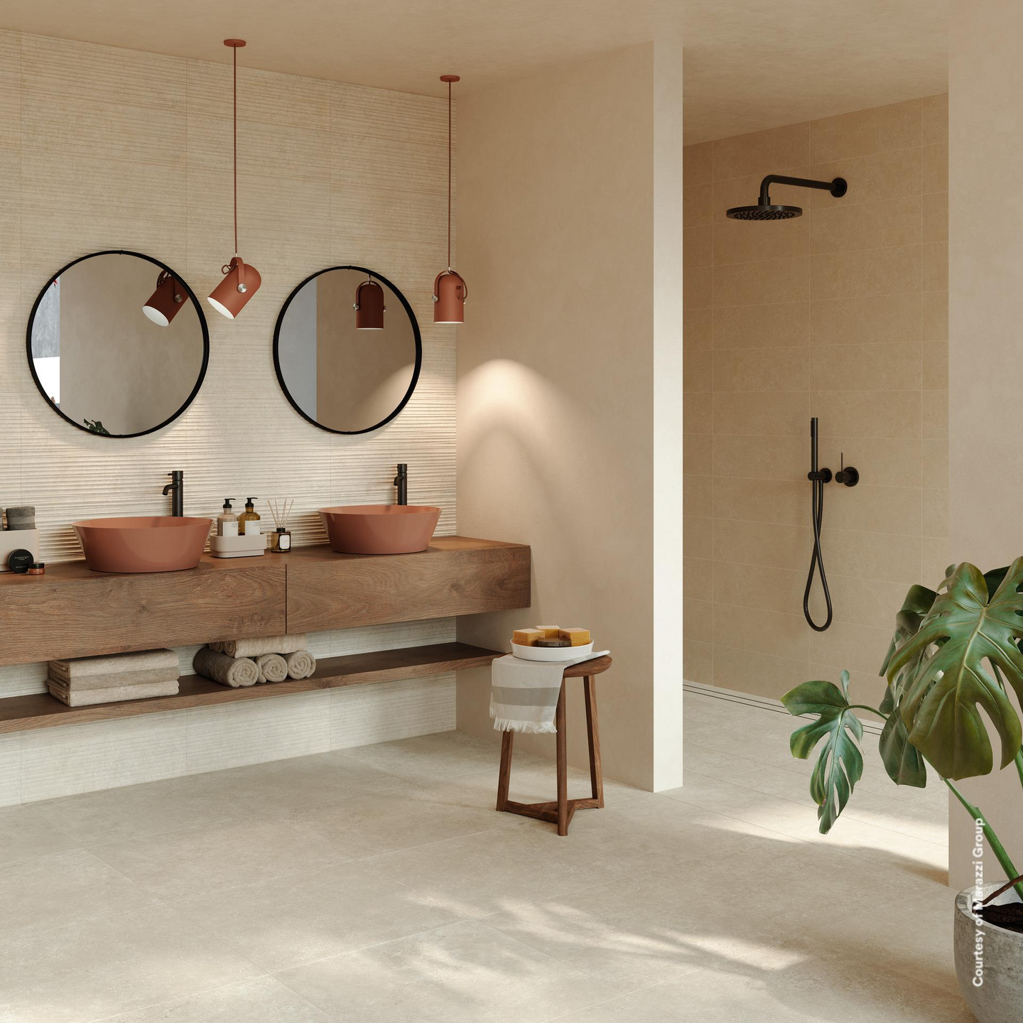 Seinälaatta Room 20x60 Taupe matta 1,2m²