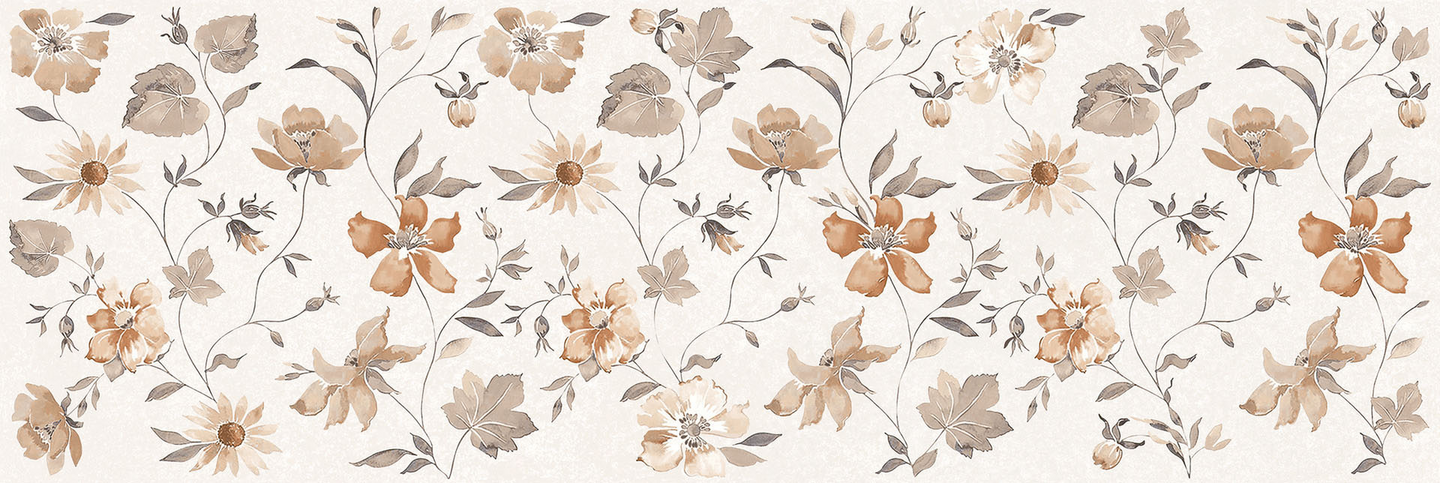 Seinälaatta Room 20x60 Bianco Decoro Romantic matta RT 1,2m²