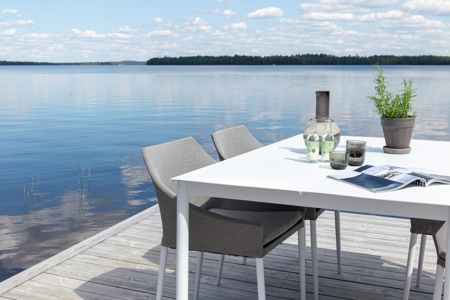 MATBORD CELLO I SERIEN MULDRA,, VIT ALUMINUM