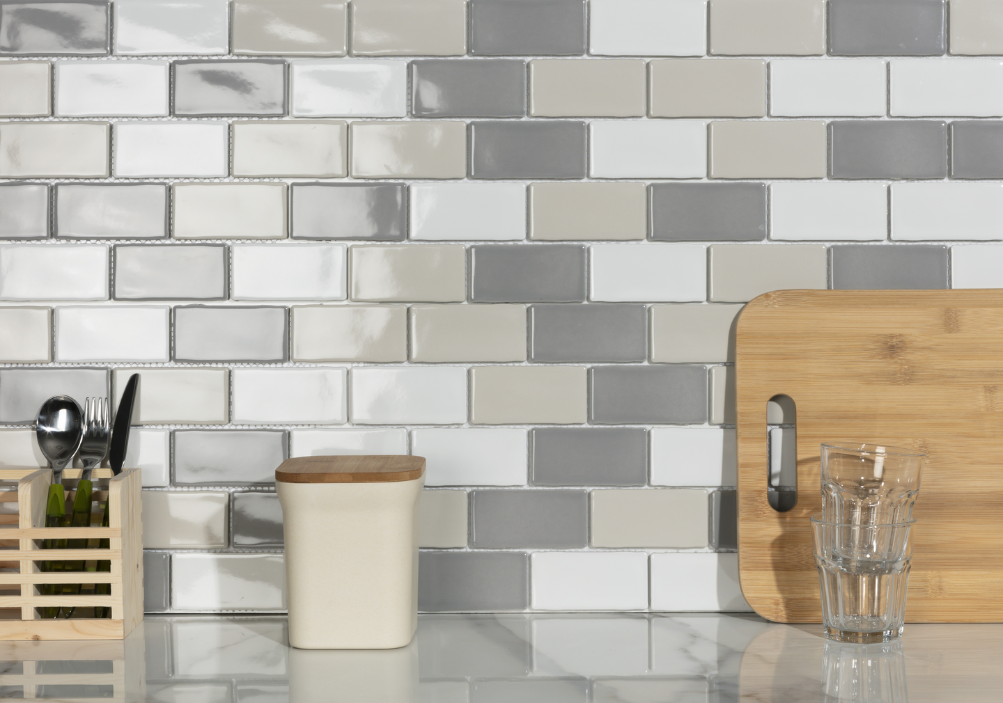 YORK CELLO 26,5X30,9 RÖKGRÅ BLANK PE, MOSAIK YORK 26,5X30,9 RÖKGRÅ B