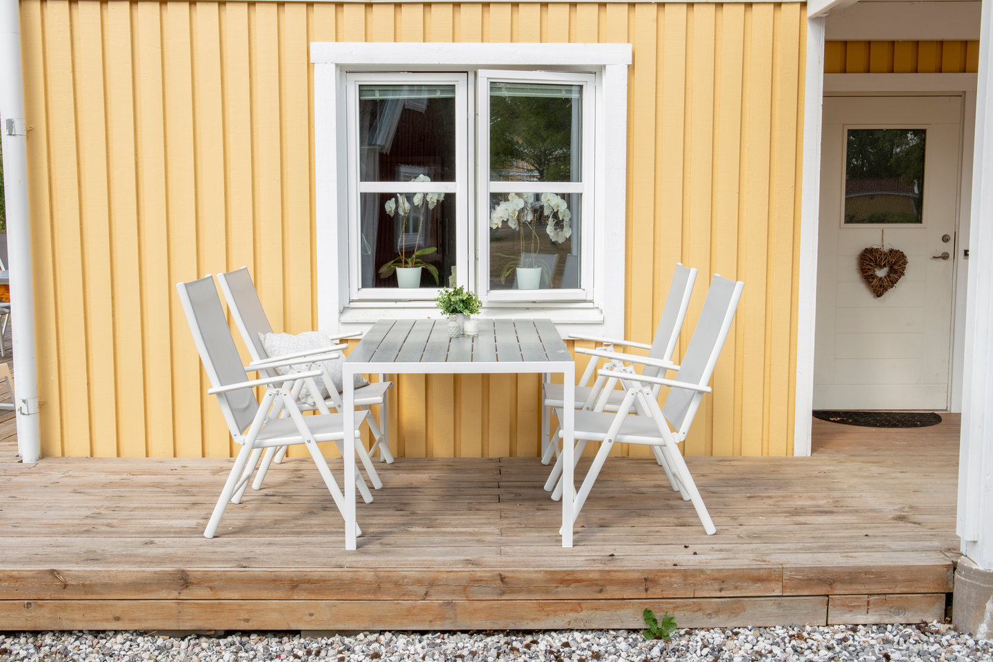 STOL CELLO BROOKIE, VIT/GRÅ FÄRG