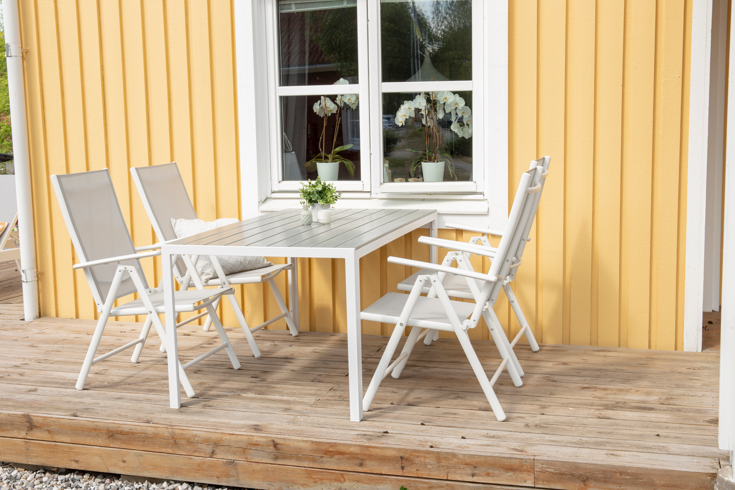 STOL CELLO BROOKIE, VIT/GRÅ FÄRG