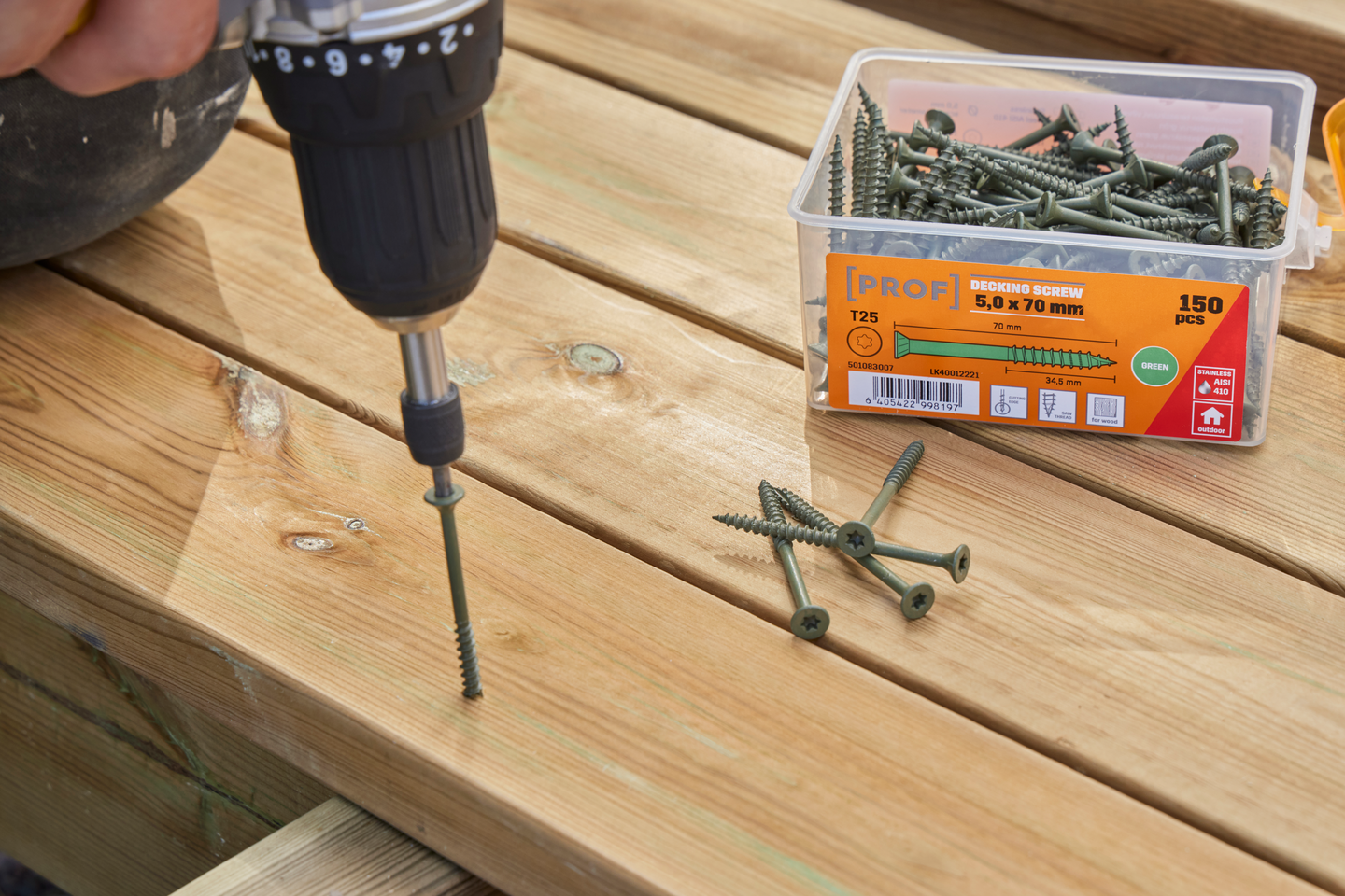 TRALLSKRUV 4,5X55 ROSTFR T20 G 200 PROF