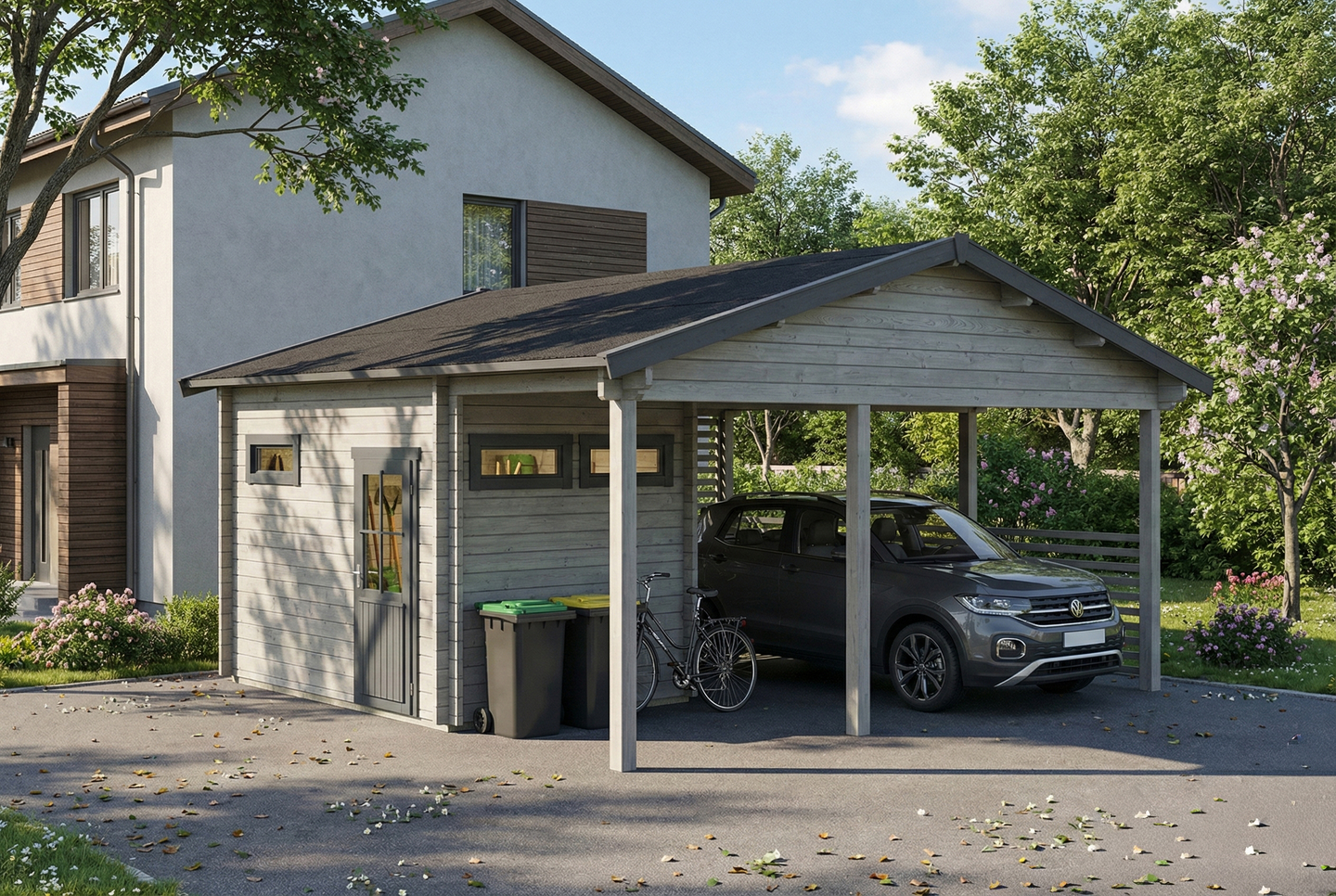 Autokatos ja varasto Cello Eriksberg 43,1m²