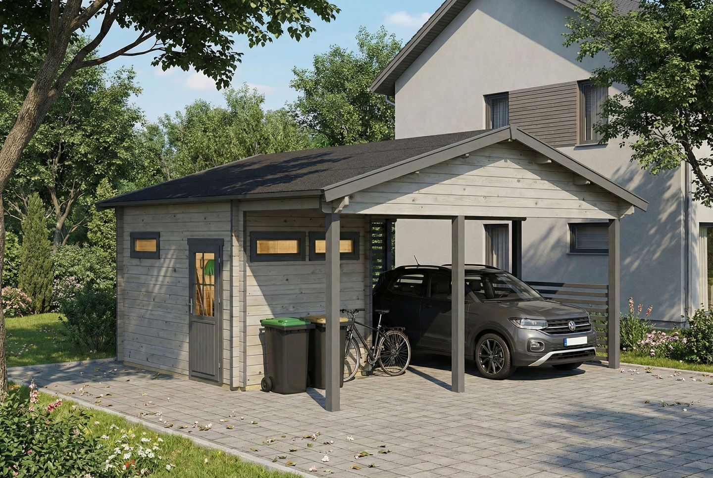 Autokatos ja varasto Cello Eriksberg 43,1m²