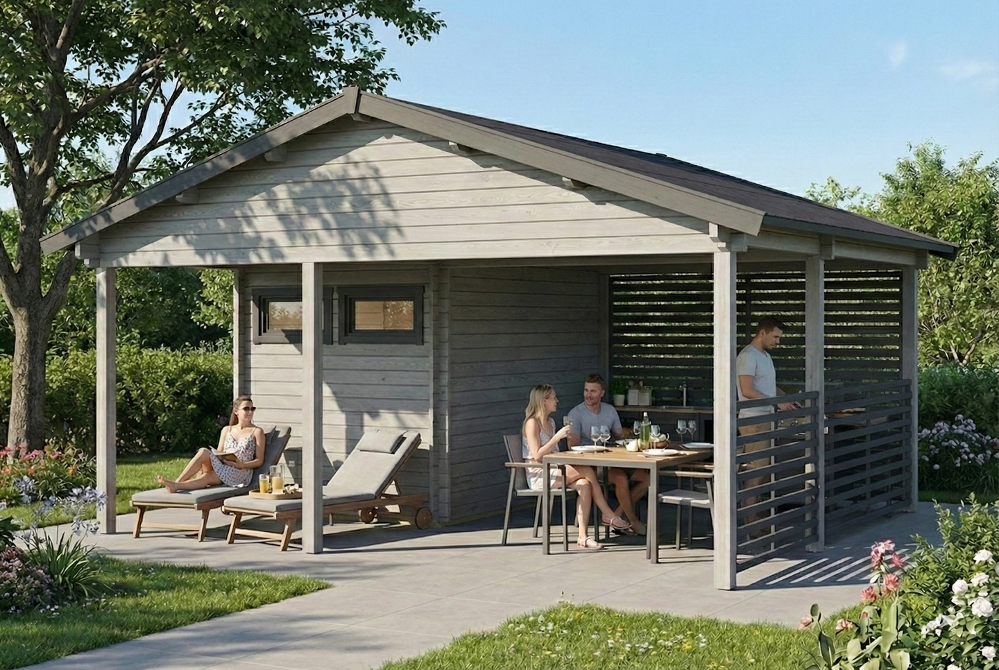 Autokatos ja varasto Cello Eriksberg 43,1m²