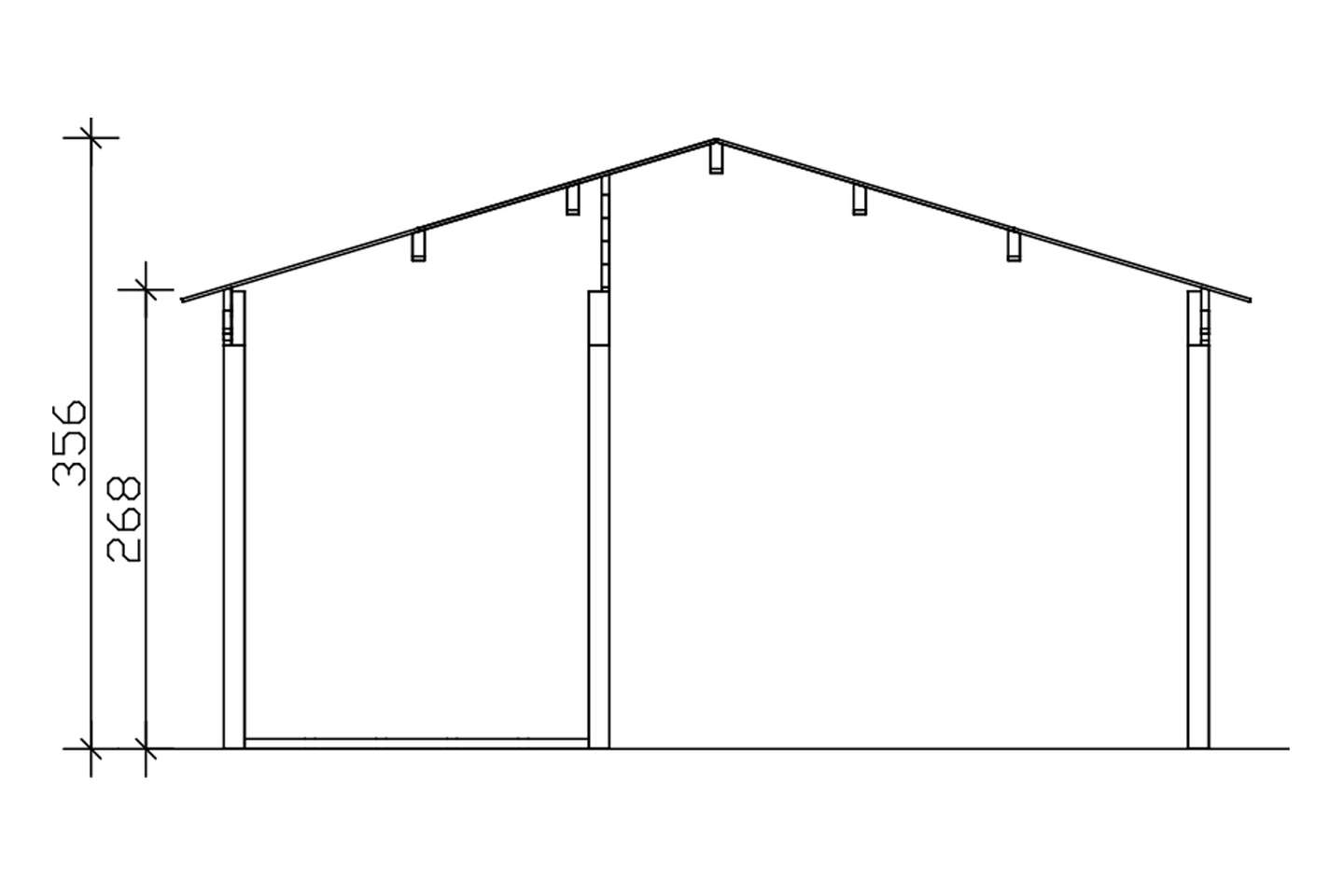 Autokatos ja varasto Cello Eriksberg 43,1m²