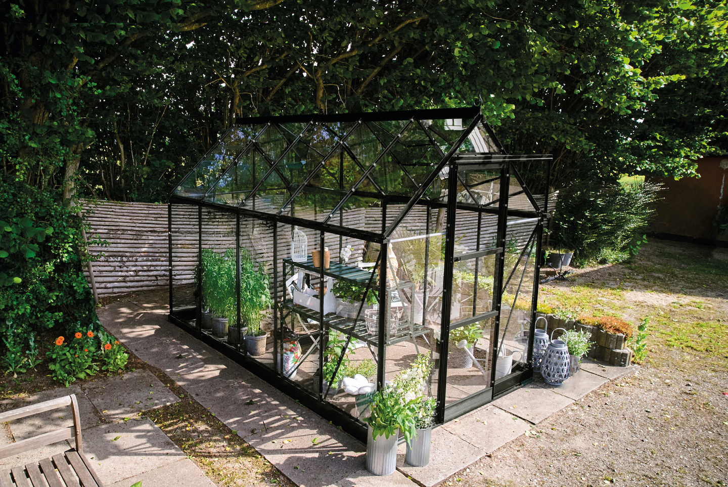 Kasvihuone Icon 6,2m2 turvalasit