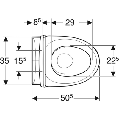 Wc-istuin IDO seinä 68 Glow pehmeä kansi
