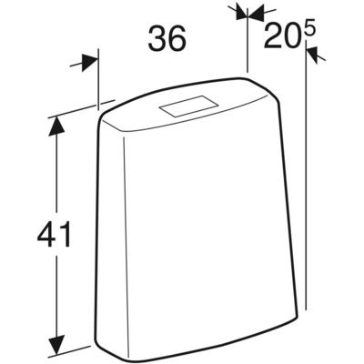 Wc-varaosa IDO Z2771001001 säiliö seven