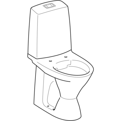 Wc-istuin IDO Glow 3826201101 korkea ilman kantta