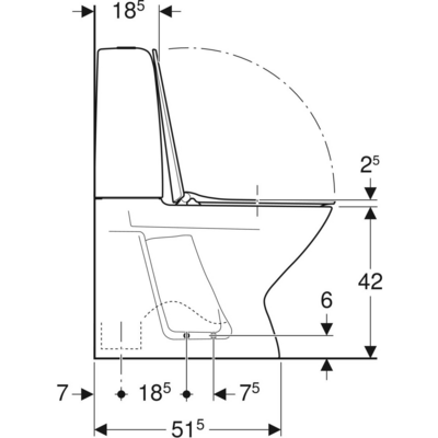 WC-istuin IDO Standard piilo pehmeä kansi