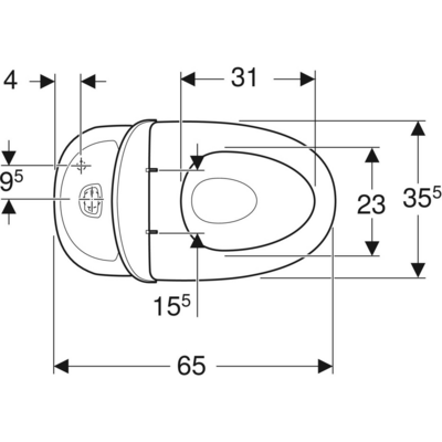 WC-istuin IDO Basic piilo pehmeä kansi