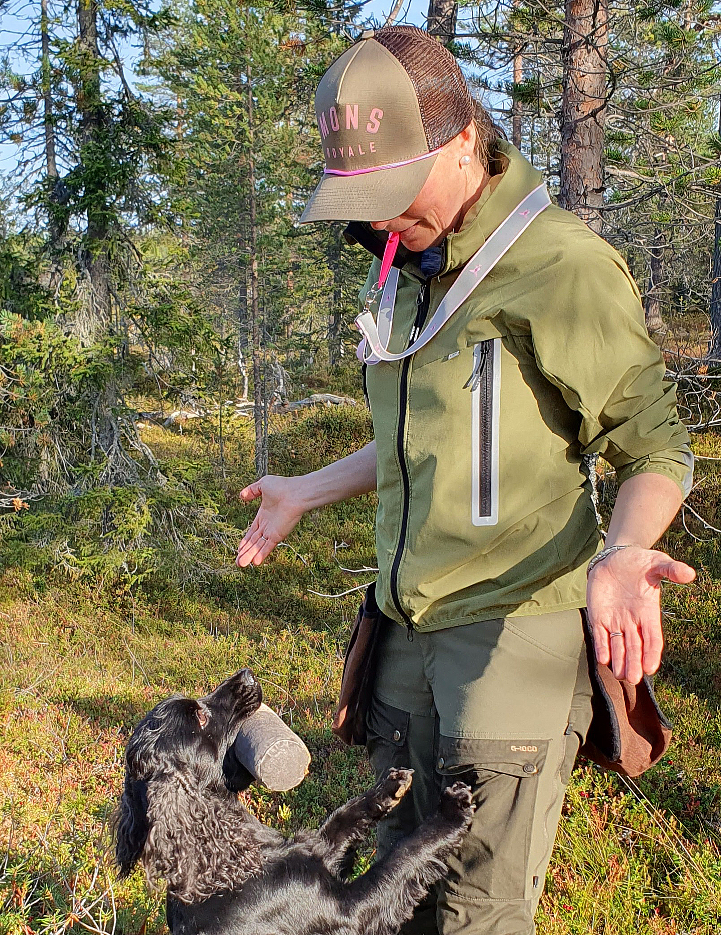 Avainkaulanauha heijastava Roosa nauha