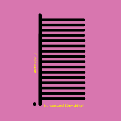 Oskarinoksa Maxi 16-oksainen kuivausteline