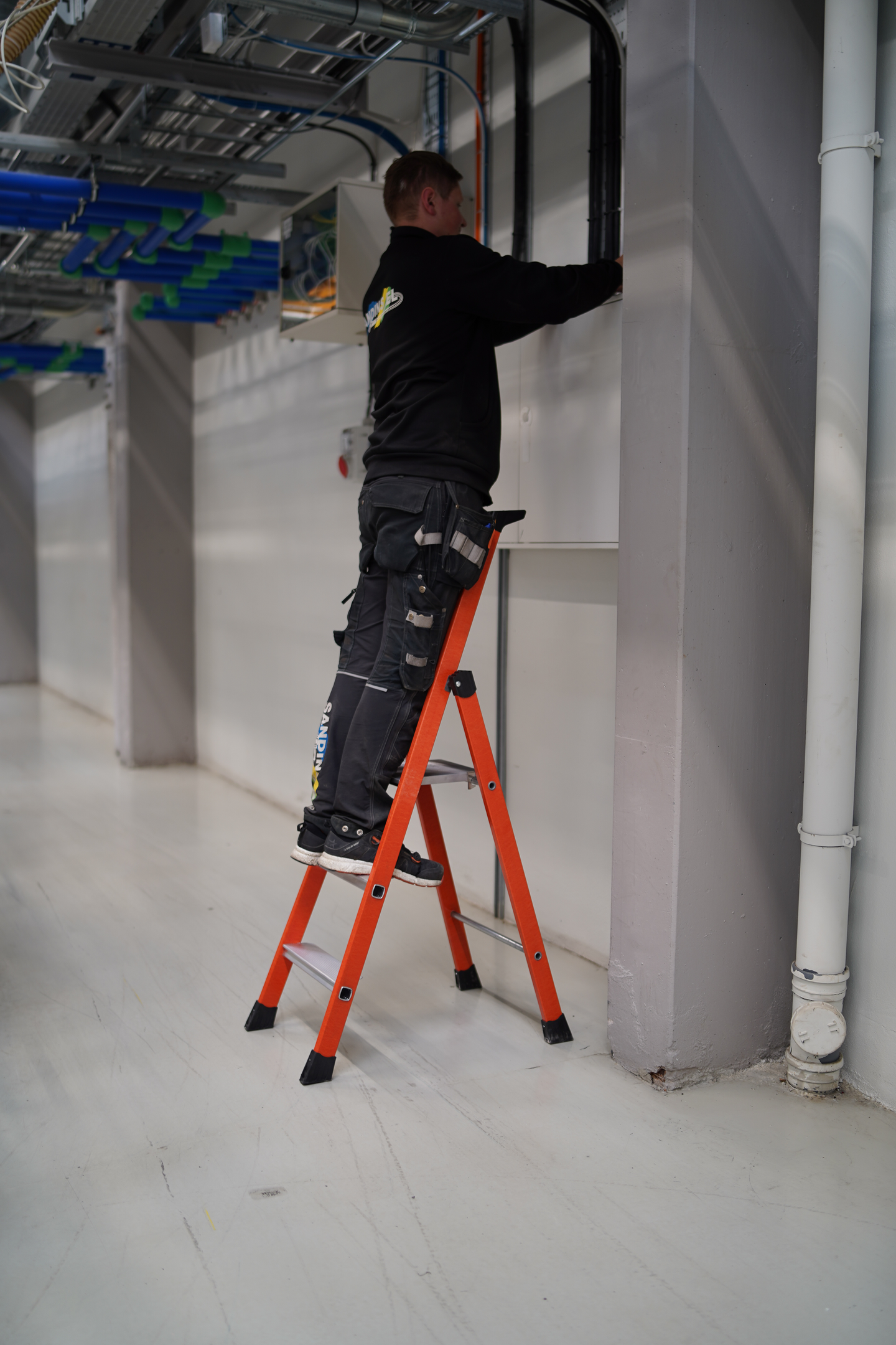 Tasotikkaat Skeppshult 3 askelmaa lasikuitua