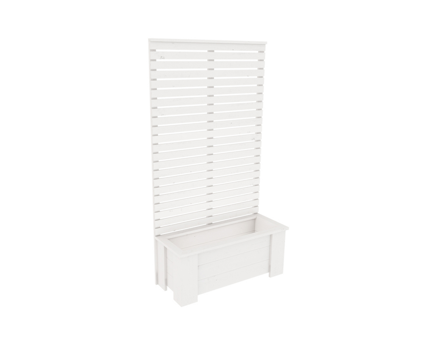 Seinäkelaatikko 147x80x33cm valkoinen