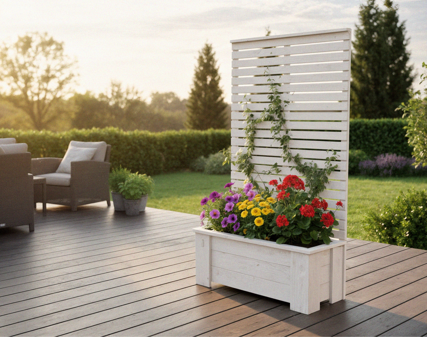 Seinäkelaatikko 147x80x33cm valkoinen