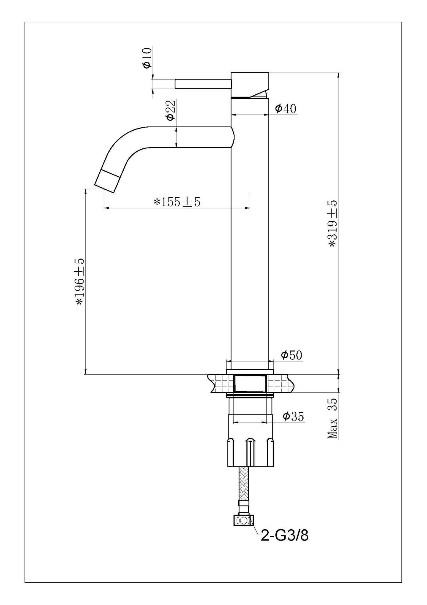 Pesuallashana Tammiholma PAQ1PO Inox Q1 kiiltävä