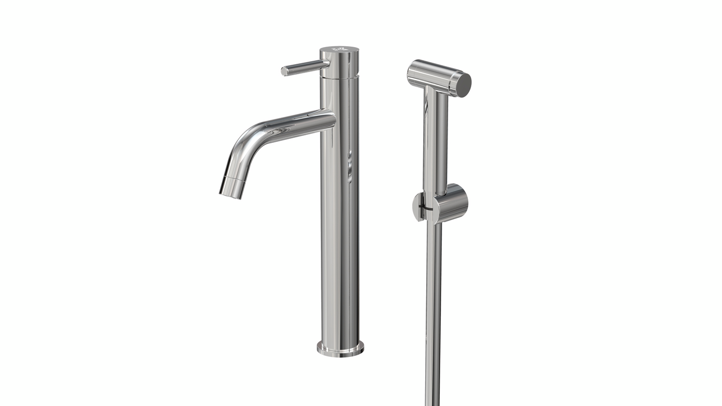 Pesuallashana Tammiholma PABQ1PO Inox Q1 Bide, kiiltävä