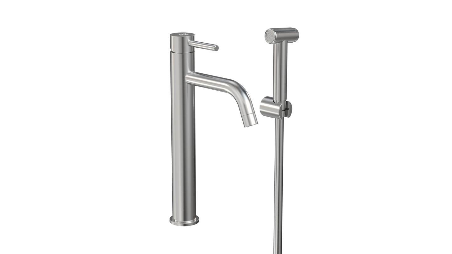 Pesuallashana Tammiholma PABQ1BR Inox Q1 Bide harjattu