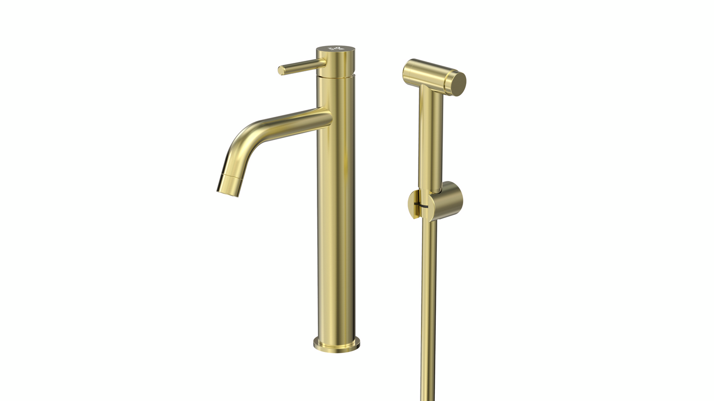 Pesuallashana Tammiholma PABQ1LG Inox Q1 Bide vaalea kulta