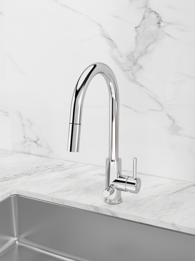 Keittiöhana Tammiholma ulosvedettävä KHCSQ1APKPO Inox Q1 PKV kiiltävä