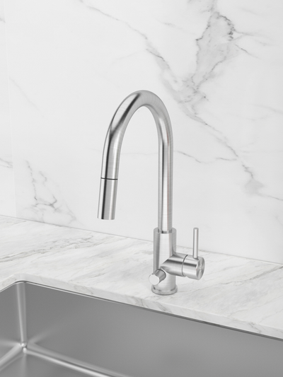 Keittiöhana Tammiholma ulosvedettävä KHCSQ1APKBR Inox Q1 PKV harjattu