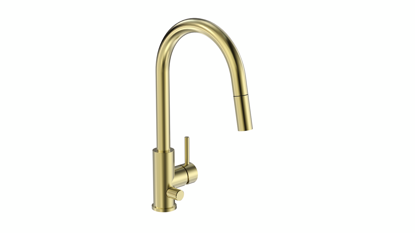 Keittiöhana Tammiholma ulosvedettävä KHCSQ1APKLG Inox Q1 PKV vaalea kulta