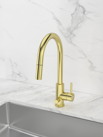 Keittiöhana Tammiholma ulosvedettävä KHCSQ1APKLG Inox Q1 PKV vaalea kulta