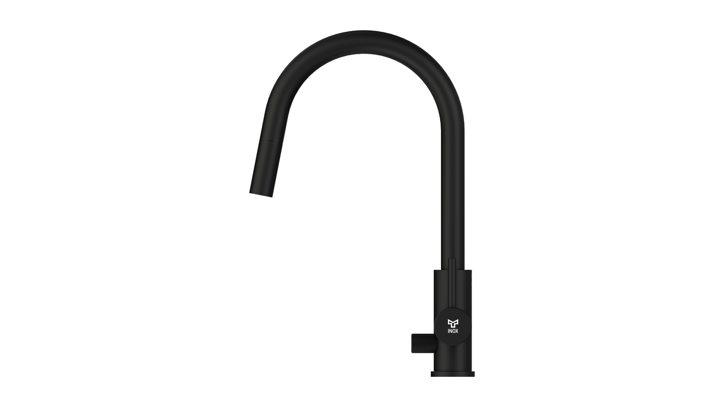 Keittiöhana Tammiholma ulosvedettävä KHCSQ1APKMB Inox Q1 PKV musta