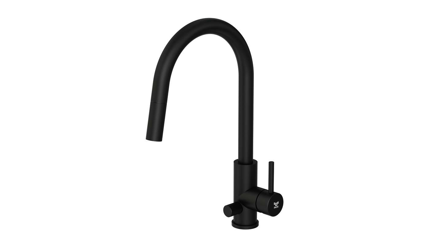 Keittiöhana Tammiholma ulosvedettävä KHCSQ1APKMB Inox Q1 PKV musta