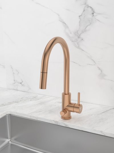 Keittiöhana Tammiholma ulosvedettävä KHCSQ1APKRG Inox Q1 PKV ruusukulta