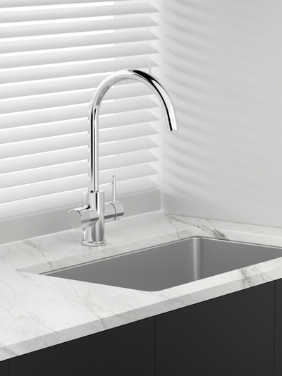 Keittiöhana Tammiholma C-putki KHCQ1APKPO Inox Q1 PKV kiiltävä