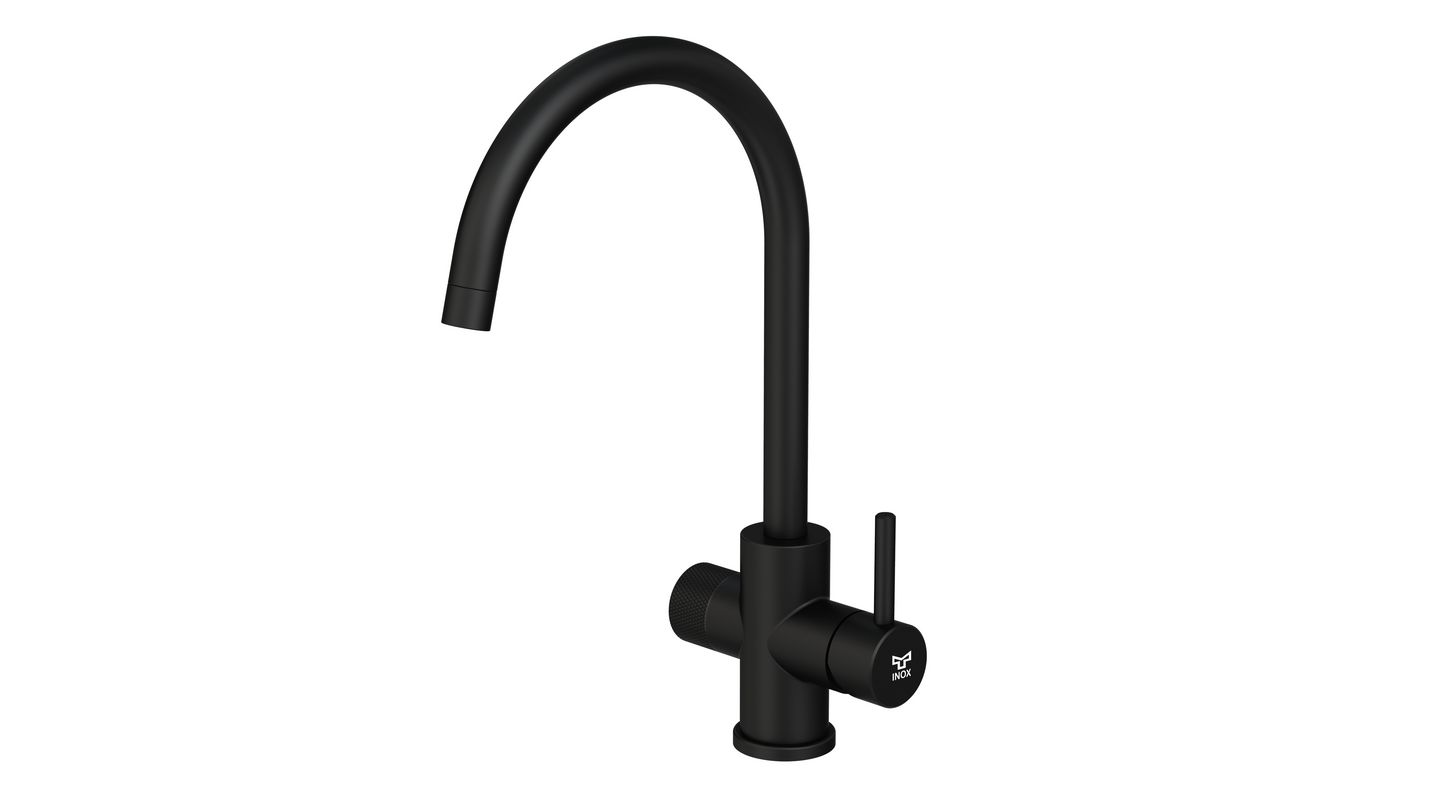 Keittiöhana Tammiholma C-putki KHCQ1APKMB Inox Q1 PKV musta